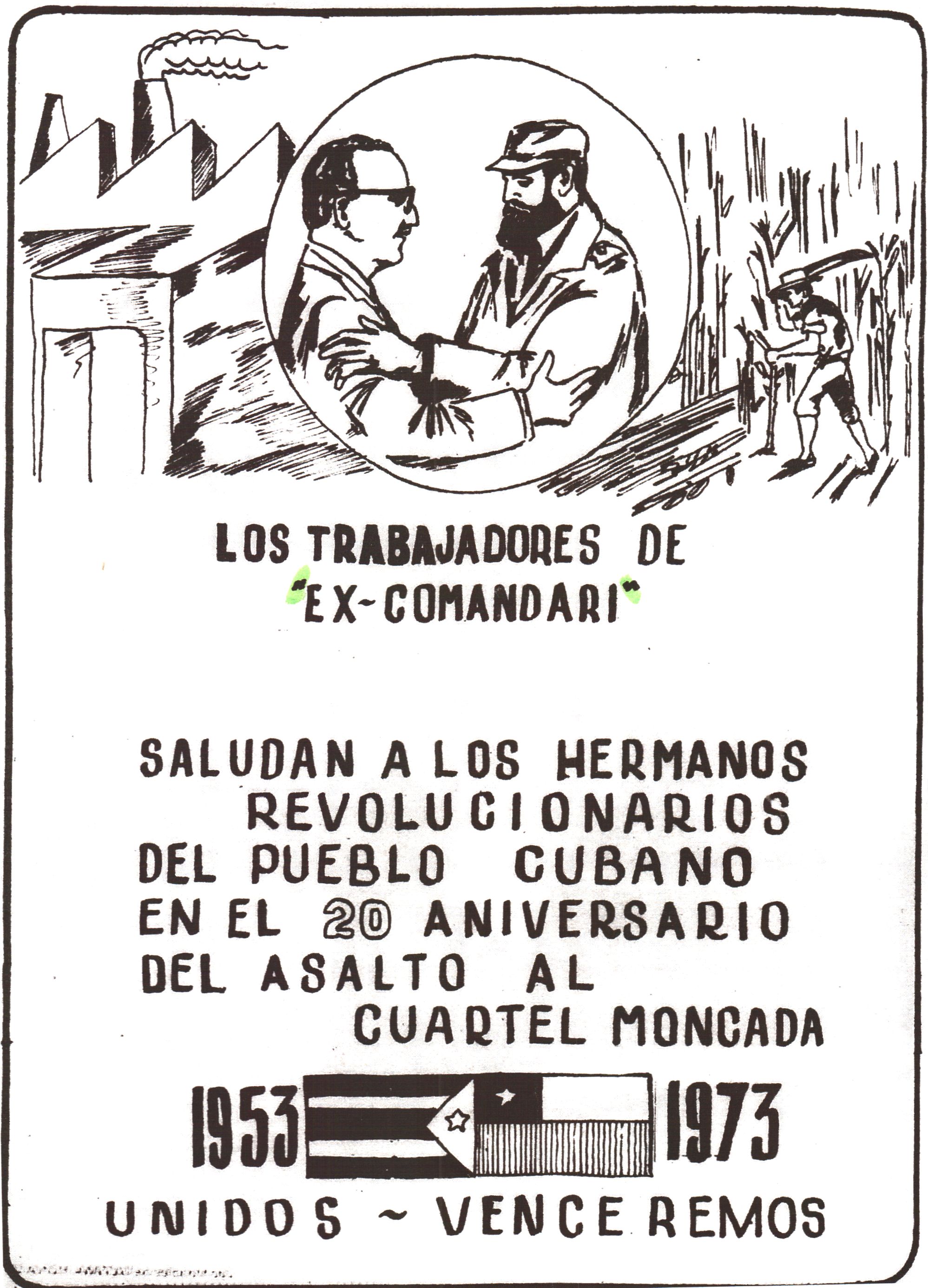 Trabajadores de Ex Comandari saludan al pueblo cubano