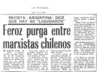 Feroz purga entre marxistas chilenos