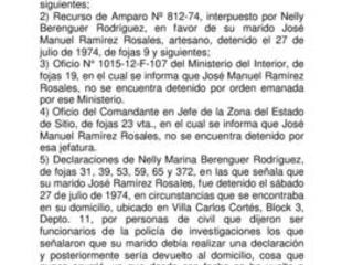 Procesamiento judicial por desaparición de José Manuel Ramírez Rosales