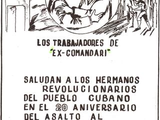 Trabajadores de Ex Comandari saludan al pueblo cubano