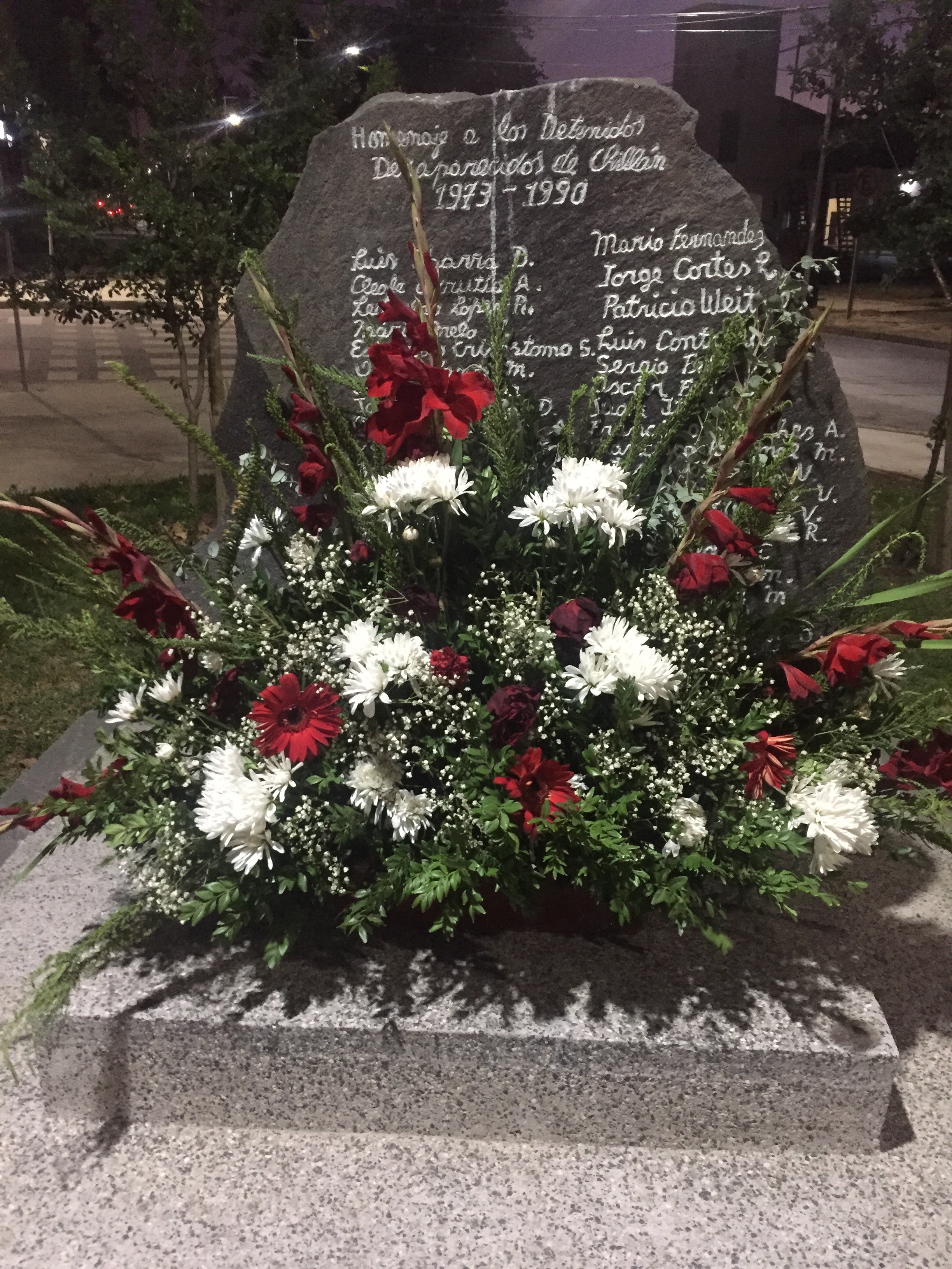 Homenaje a las victimas de la dictadura de Chillán