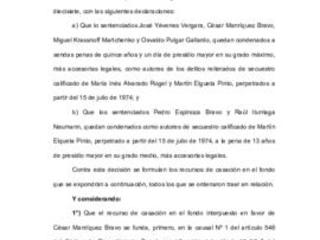 Recurso de Casación de la Corte Suprema María Inés Alvarado Borgel y Martín Elgueta Pinto