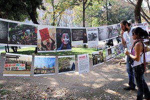 Imágenes de fotografías con diversos montajes.